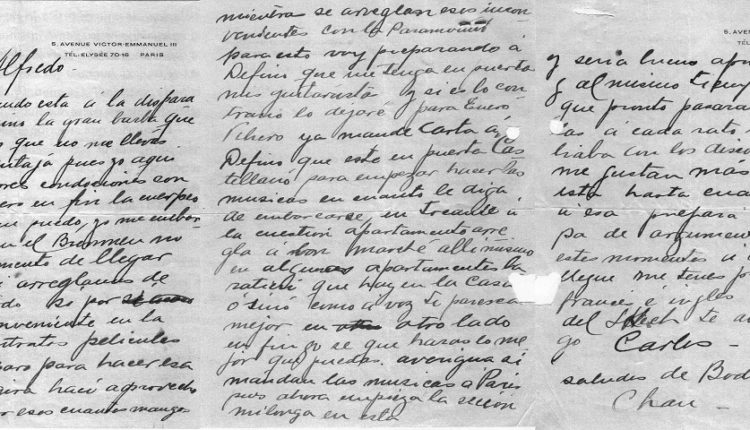 Carta de Gardel a Le Pera